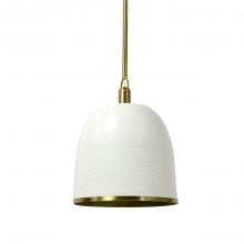  2255-79 - Rivoli Leather Pendant White